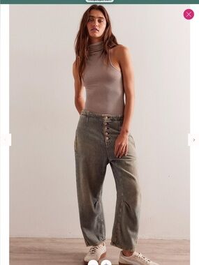 LIKE NEW 🌻 FREE PEOPLE Osaka jeans in Stable Gray, Sold Out!, 27